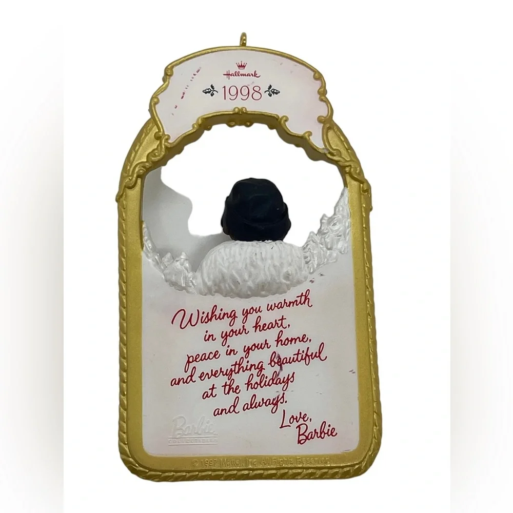 BARBIE HOLIDAY VOYAGE VINTAGE 1998 CHRISTMAS ORNAMENT
